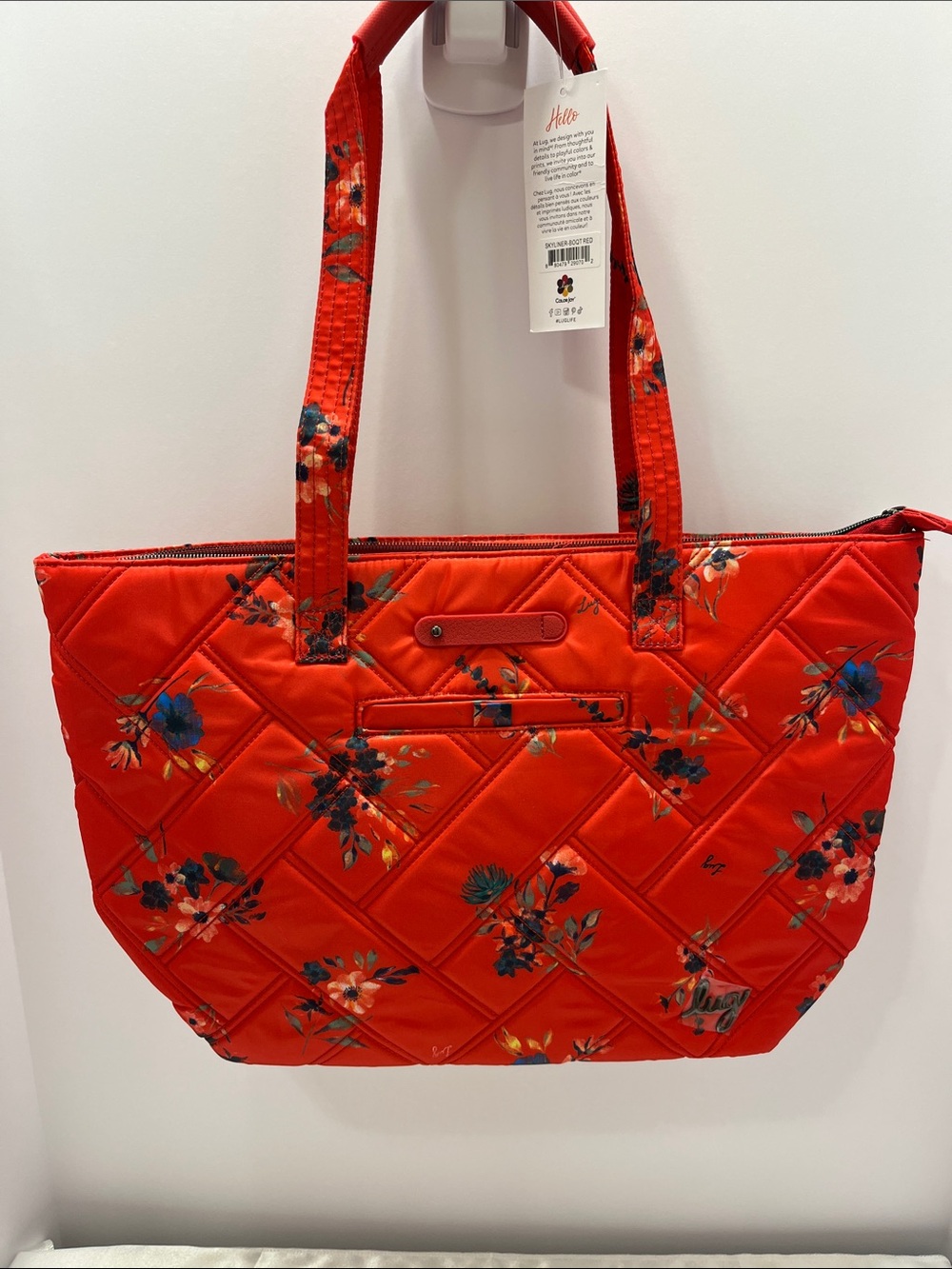 LUG - Skyliner Tote Bag in Bouquet Red